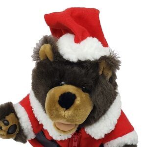 Vintage Paradies Collection Santa Bear Plush Atlanta GA USA 17" Christmas Stuff
